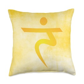 LezBCoffee Om Chakra Solar Plexus Om Chakra Solar Plexus Throw Pillow, 18x18, Multicolor
