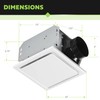 Homewerks 7140-110 Bathroom Fan Ceiling Mount Exhaust Ventilation, 2.5 Sones,
