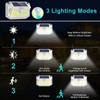 WELALO Solar Motion Sensor Lights Outdoor, [3 Modes/4 Pack/188 LED]