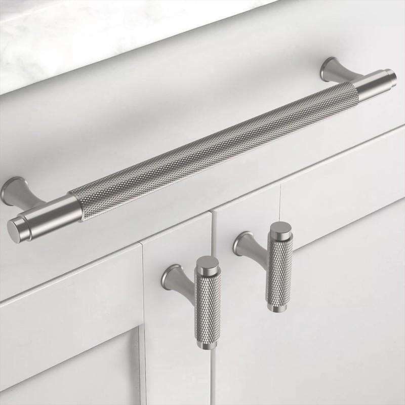 Asidrama 10 Pack 7.5 Inch(192mm) Brushed Satin Nickel Kitchen Cabinet