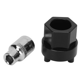 AC Compressor Clutch Hub Remover, Efficient 6-Point Easy-to-Carry Clutch Hub Removal Tool with 7mm Socket for Denso Clutchless Compressors