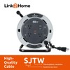 Link2Home 40 Ft. Retractable Extension Cord Reel with 3 Outlets