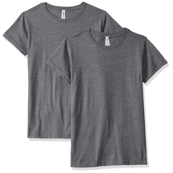 AquaGuard Women's Fine Jersey Longer Length T-Shirt-2 Pack, Granite Heather, XXX-Large