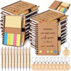 60 Pcs Employee Appreciation Gifts Inspirational Spiral Notebooks with Sticky
