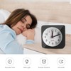 JOPHEK Mini Alarm Clock, Analogue Travel Alarm Clock with Snooze