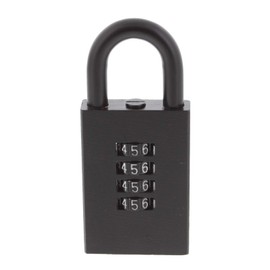 BURG-WÄCHTER Padlock with Combination Lock, Numero 97, 50 mm, Cast Iron, Black