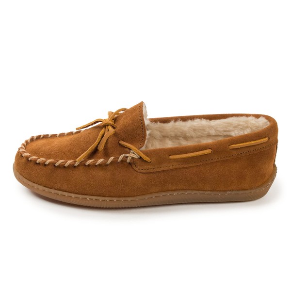Minnetonka Men's Pile Lined Hardsole, Brown, 11 W US