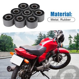 A ABSOPRO 8 Pieces Motorcycle Shaft Bearing Damper Bushing for CG125 Grey