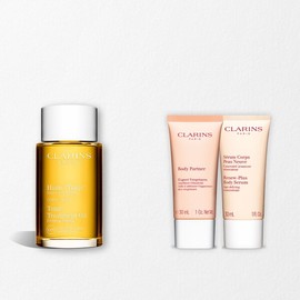 Clarins Tonic Contour Body Oil 100ml Set (+2 Deluxe Types) Contour LICB / 클라랑스 토닉 컨투어 바디 오일 100ml 세트 (+디럭스 2종) 컨투어 LICB