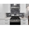 StyloVue 100 Pieces Peel and Stick Backsplash for Kitchen, 3"