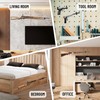 TRIPLE DEER Gun Rack Wall Mount Gun Storage with Felt,