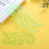 6 Pieces Plastic French Curve Ruler Multi-Function Comic Template Tool