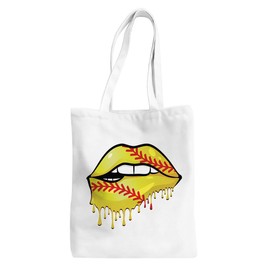 Softball Tote Bag Softball Accessories for Girls Softball Bag Softball Gifts Softball Stuff Game Day Christmas Birthday Friendship Gifts for Women Wife Mom Aunt Funny Beach Bag Shopping Grocery Bag