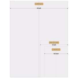 BXIHUR 8 Pcs Trifold Poster Board, 21.5x14 inches Small White Poster Board Comes with Sticky Accessories, Corrugated Presentation Boards, Display Board for School Projects, Business Presentations