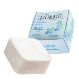 Shampoo Solido Mu&me Menta & Eucalipto Control Caspa 140gr