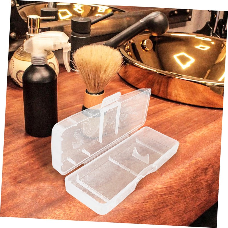 Healeved 3pcs Razor Travel Case: Clear Razor Carrying Box Organizer