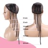 Lounoke 8 Inch 40 Strands Loc Extensions Human Hair, 0.6cm