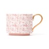 Francfranc Franc Tweed Cup and Saucer Pink