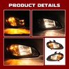 HECASA Pair Headlight w/Bulbs Compatible with 2003-2018 Freightliner M2/M2 Business