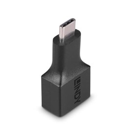LINDY 41899 USB 3.2 Type C Male to Type A Female Adapter - Black