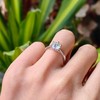 DovEggs Solitaire Moissanite Engagement Rings for Women,Wedding Ring, 1.5ct 7.5mm