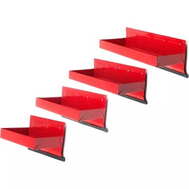 Cal-Hawk 4pc Magnetic Tool Shelf tray Toolbox Side Bin Storage Cabinet Workshop Organizer