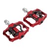 Dual Function Bicycle Pedal Flat Clipless Cleats 3 Sealed Bearings
