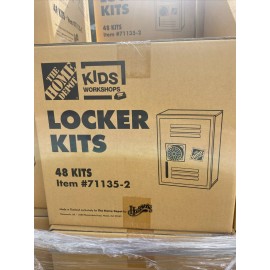 The Home Depot Kids Workshop Locker Kits (48 kits) craft - VBS or Back to school