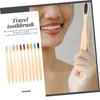 Alipis 10 Pack Soft Travel Toothbrushes Bamboo Charcoal Wooden Handle