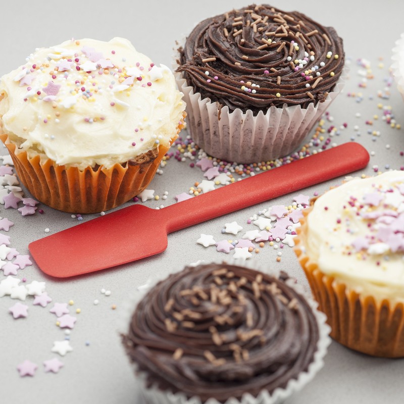 Zeal J303R Mini Baking Spatula, Red,Small