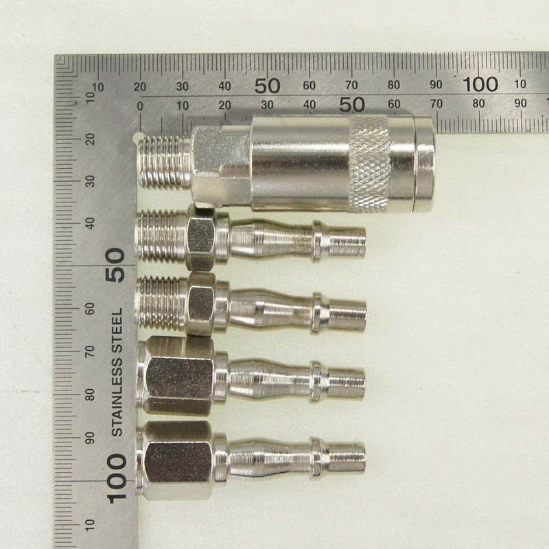 ORAZIO 5PCs 1/4" BSP Air Line Compressor Hose Quick Coupler