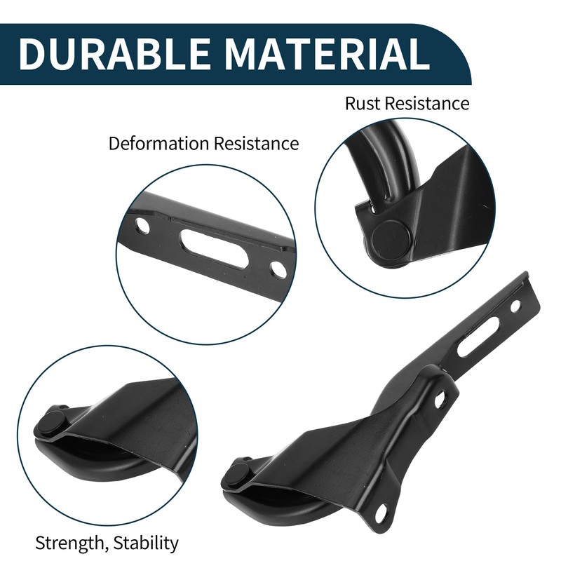 TUCKBOLD 1 Pair Front Driver and Passenger Side Hood Hinge