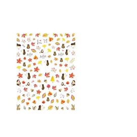 Generic Autumn Leaf Nail Decal Sticker Turkey Thanksgiving Pumpkin Maple Fruit Stickers Wg349 Nail Wraps Stickers Manicure Supplies for Women Nails Full Long Lasting Easy Apply and Remove
