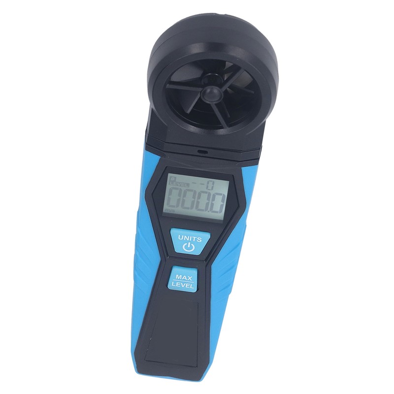 Handheld Anemometer 180° Fan Rotation LCD Digital Display Temperature Humidity