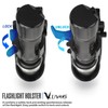 LIVANS Flashlight Holster for Belt, Flashlight Holder with Lever Side
