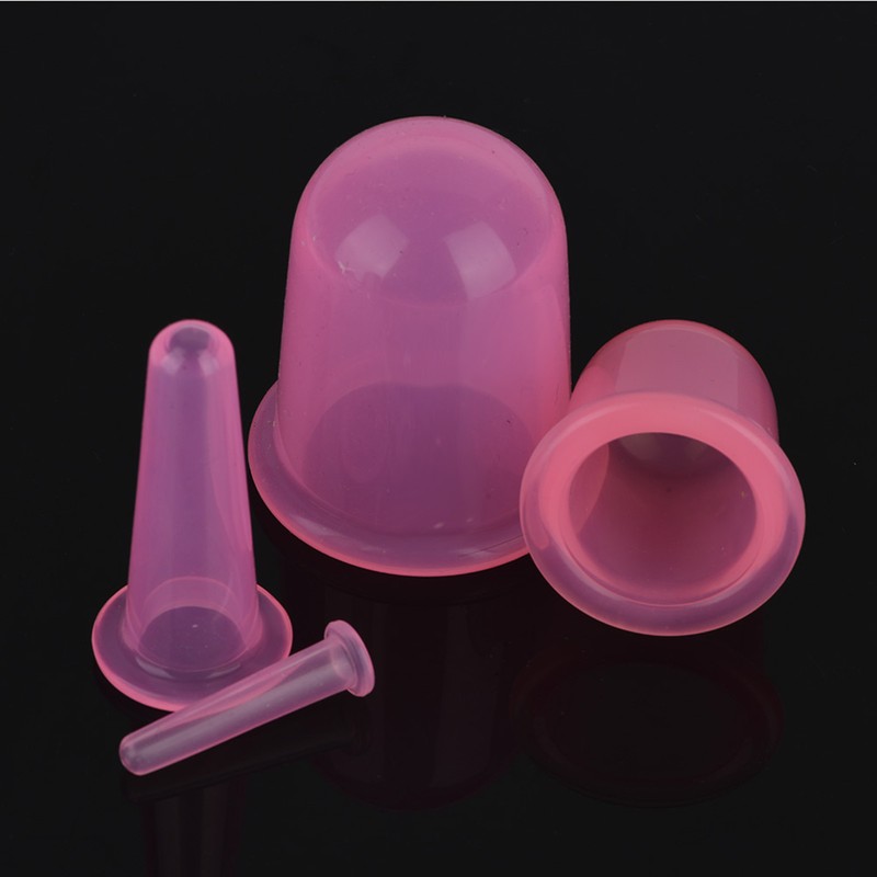 4pcs/set Silicone Vacuum Body Massage Helper Anti Cellulite Massager Cups