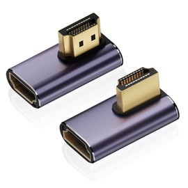 AreMe 8K 90 Degree Right Angle HDMI 2.1 Adapter (2 Pack), Left&Right Angle