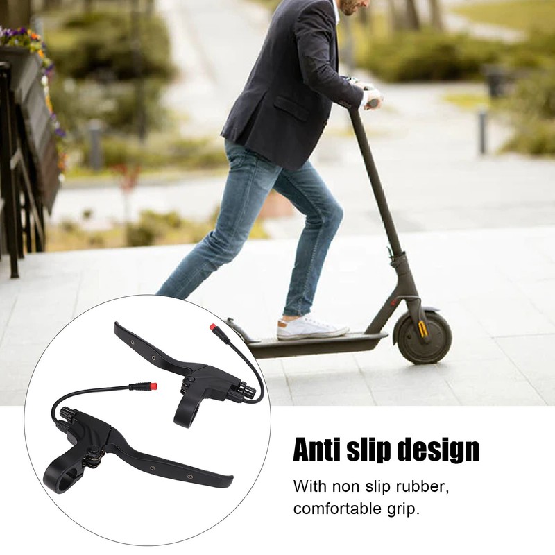Electric Scooter Brake Shifter Left Right Anti Slip Rubber Metal