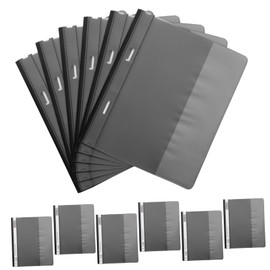 Angoily 12pcs Filing Products Office Organisation Folders Reusable Plastic Binder Sleeves Dual Design