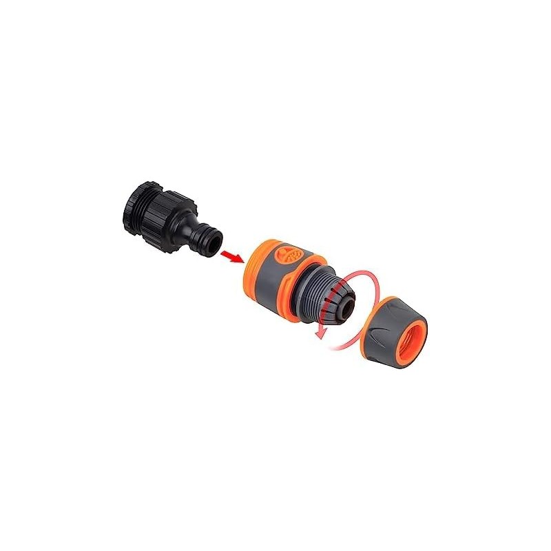 4 Pack 13 mm (1/2 inch) Garden Hose Quick Connector