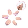 minkissy Box Leaf Glitter Fake Nails Stylish Press Nails Kit