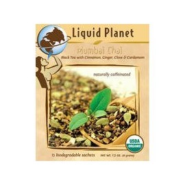 Liquid Planet Organic Teas - Premium Full-Leaf, Caffeinated Black Tea - MUMBAI CHAI - 1lb. Bulk