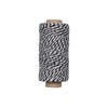 JAM PAPER Twine - Black & White Baker's Twine -