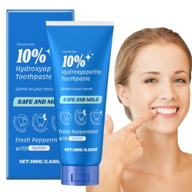 Zahnpasta Hydroxylapatit,Hydroxyapatite Toothpaste,Mildes Hydroxylapatit Zahnpasta Ohne Fluorid,Enthält Probiotika,Umfassende Pflege für Die Mundgesundheit (100g)