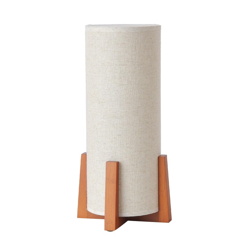 Fengarolam Modern Small Table Lamps, Nightstand Lamp with Linen Fabric
