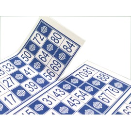 Genérico 600 Traditional Bingo Cards with 90 Balls (Blue)