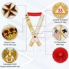 33rd Degree Scottish Rite Masonic Regalia Sash - Right-to-Left, Handmade