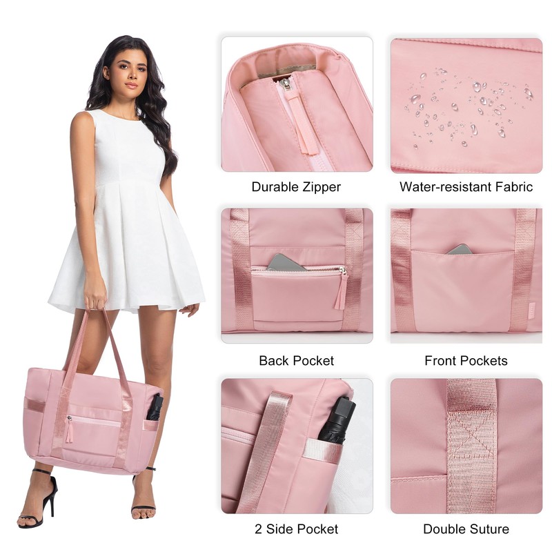 SKCOYH Large Tote Bags for Women with Zipper, Waterproof Work