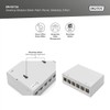 Digitus Desktop Modular Patch Panel, Shielded, 6-Port, Light Grey