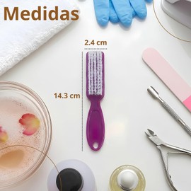 Triko Set 6 Piezas Cepillo de Uñas con Mango Ergonómico, Limpiador de Manos y Pies en Colores Surtidos, Cerdas de Alta Calidad para Manicura, Higiene Personal y Uso Multiusos en el Hogar